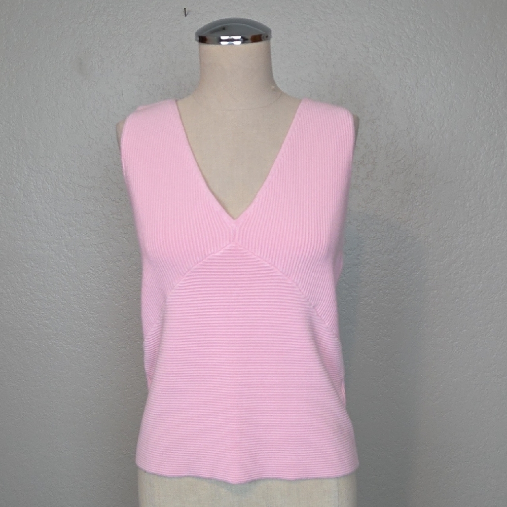 Abercrombie & Fitch Pink Ribbed Tank Top XL